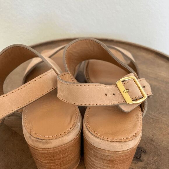 Adelante Suede The Serena Heeled Sandals Women's Size 9B - Picture 8 of 12